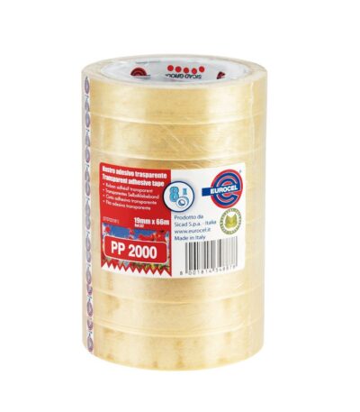 Transparante Eurocel plakband 19mmx66m #001122212-412171