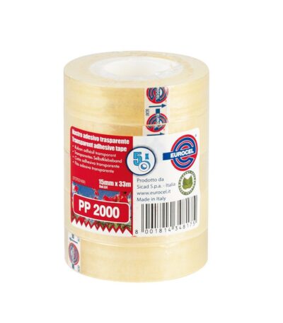 Transparante Eurocel plakband 15mmx33m #001092151-412179