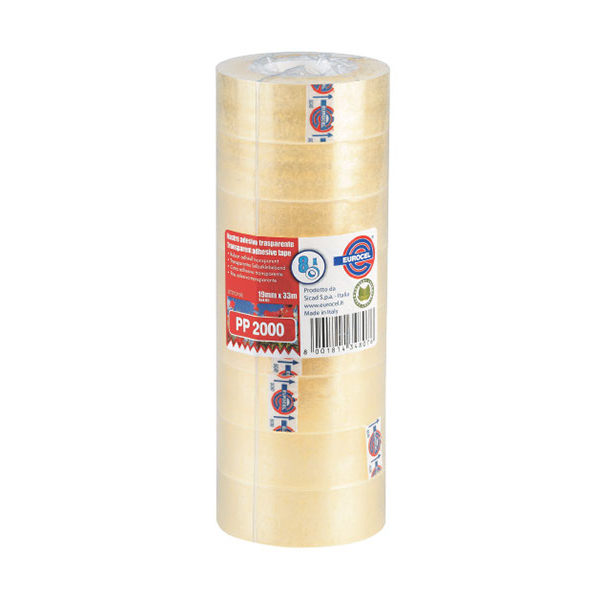 Transparante Eurocel plakband 19mmx33m #001092202-0