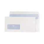 Witte DL enveloppen met venster links 80gr| 11x22cm P&S|500-412439