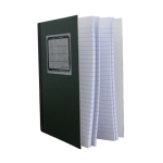 Gelinieerd ingebonden schrift harde kaft Med. Callliër #Prg-529298