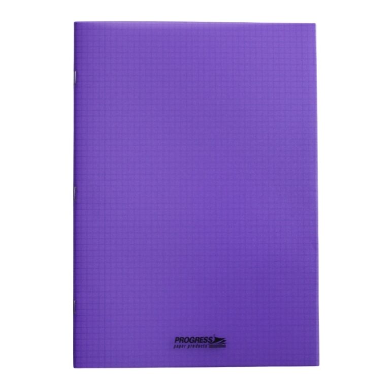 A4 Geruit schrift m. plastic kaft 72blz Geruit schoolschrift-529312