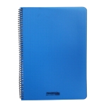 Dik Geruit schrift met spiralen A4 120Blz Plastic Kafft-529331