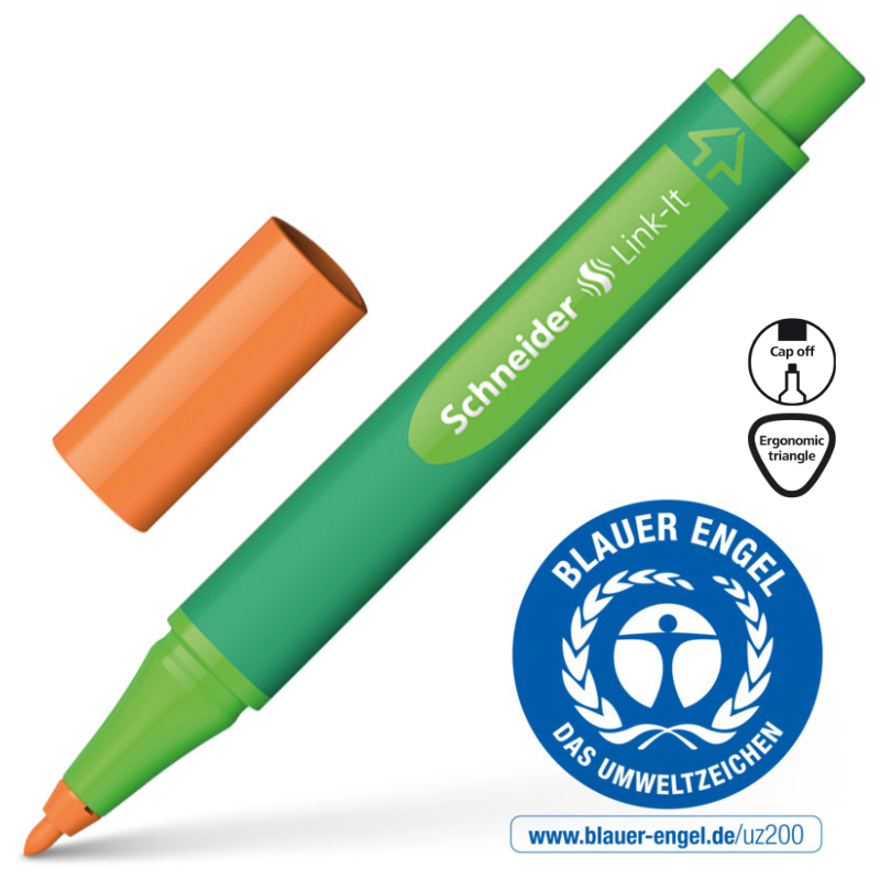 Fibrepen Oranje 0.1mm - Schneider Link-It #192004-0 Fibrepen Oranje 0.1mm - Schneider Link-It #192004-0