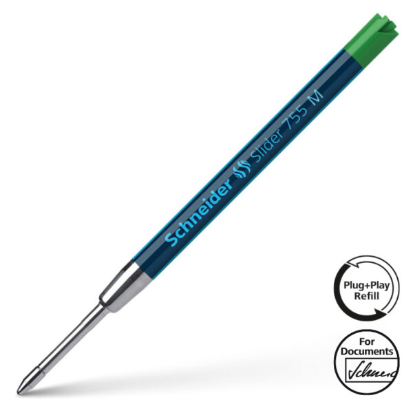 Inktvulling Schneider Slider 755 M|Groen #175604-0