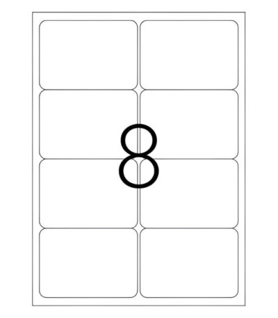 Tanex Wit Zelfklevend Etiket A4|105x70mm #TW-2208-529410