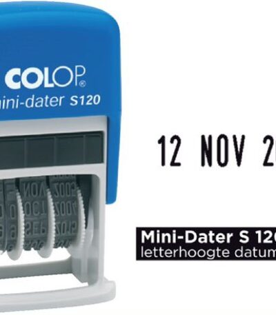 Mini datumstempel S120/W D08 Nederlands Colop#104690-172608