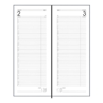 Kantooragenda Lang | Smal | Zwart | 1dag per pagina 83478000-529788