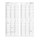 Kantooragenda Lang | Smal | Zwart | 1dag per pagina 83478000-529790