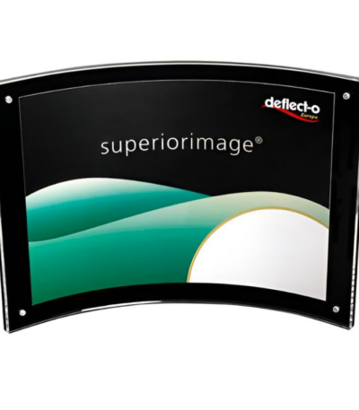 Folderhouder in U-curve met zwarte frame Deflecto 680575-0