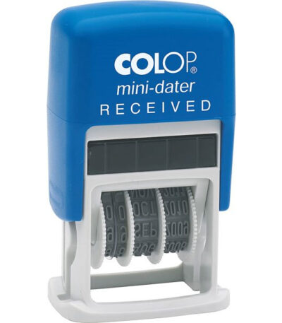 Mini "Received" datum en tekst stempel Colop S160L D04 10598-0