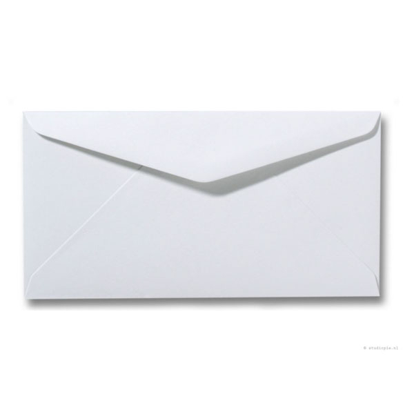 Witte DL enveloppen 110gr| 110x220mm P&S|500-0