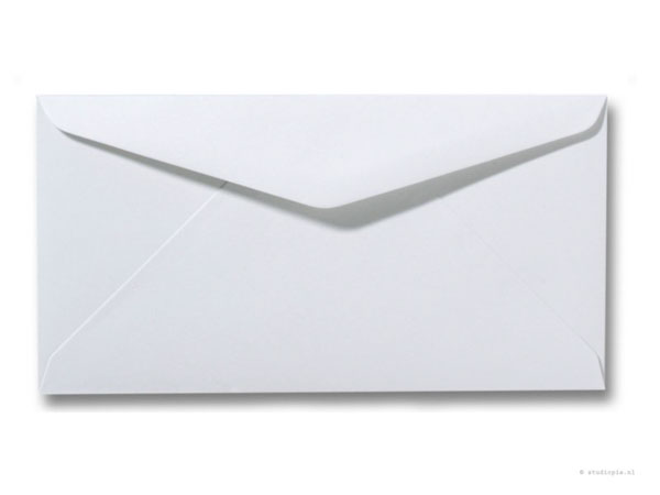 Witte DL enveloppen 110gr| 110x220mm P&S|500-0