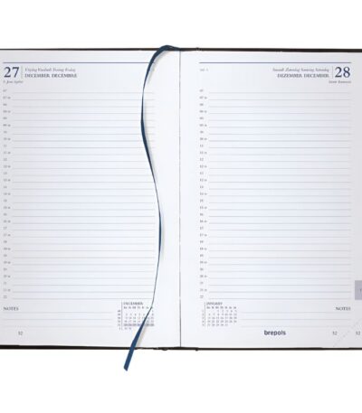 Blauwe Brepols kantooragenda 2026 -1dag per pagina-529771