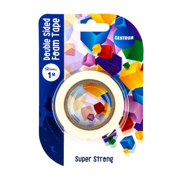 Dubbelzijdig Foam Plakband - 12mm x 1M - dubbelzijdig Tape-0