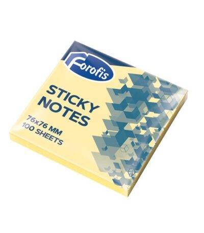 100st. Sticky Notes Post-it Notes Memovellen 76x76mm - Geel-0