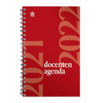 Rode docentenagenda met spiraal Spiraalagenda 2022 A5-127691
