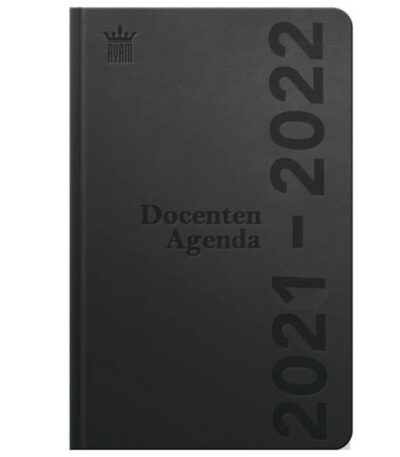Zwarte Deluxe spiraal docentenagenda 2022 A5-127703