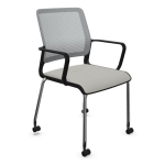 Noywstyl Vergaderstoel 4L wielen Mesh Rug - Meeting Chair-0
