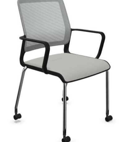 Noywstyl Vergaderstoel 4L wielen Mesh Rug - Meeting Chair-0
