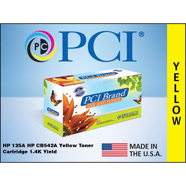 PCI Toner Cartridge voor HP125A Geel #CB542A-PCI-0