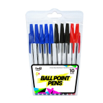 Pennen Ballpoint Set 10 (Zwart, Blauw, Rood) - UB#SE0057-357669