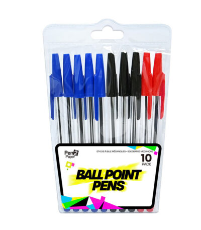 Pennen Ballpoint Set 10 (Zwart, Blauw, Rood) - UB#SE0057-357669