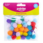 Gekleude Pompons - Knutsel Pompons - 35 stuks-517911