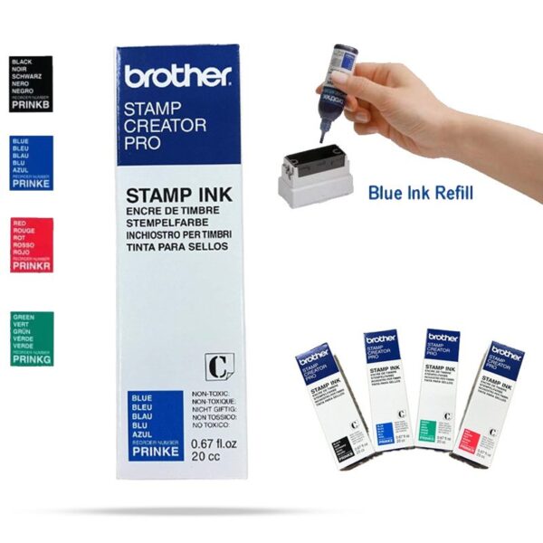 STEMPEL INKT BROTHER BLAUW-0