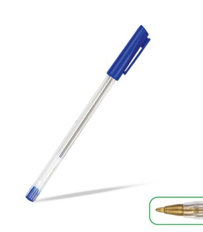 Pick pen met losse dop - Balpen Blauw - 1,0mm Centrum#80317-0