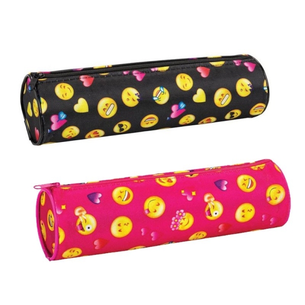 Etui - Smileys- Emoji - 2 kleuren - 21 x 6 x 6 cm Pennenzak-0