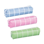 Etui - Geruit - 3 kleuren - 21 x 5,5 x 4 cm Pennenzak-0