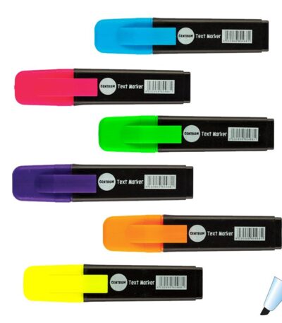 Highlighter Neon Chiselpunt 1-5mm Assorted Centrum#80468-0