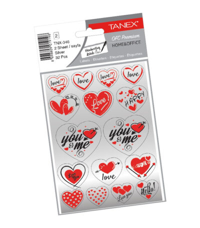 STICKER LOVE SERIES ZILVER TANEX# TNX-346-0