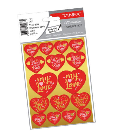 STICKER LOVE SERIES ZILVER TANEX# TNX-356-0