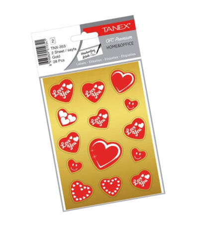 STICKER LOVE SERIES ZILVER TANEX# TNX-353-0