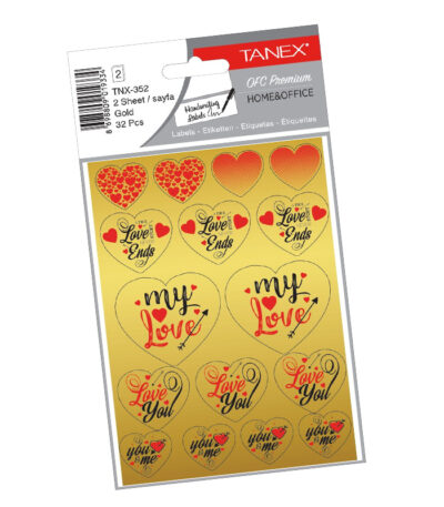 STICKER LOVE SERIES ZILVER TANEX# TNX-352-0