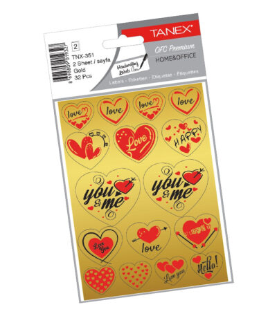 STICKER LOVE SERIES ZILVER TANEX# TNX-351-0