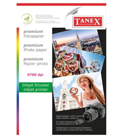FOTOPAPIER INKTJET GLOSS A4 180GSM TANEX# HC-180G-25-0