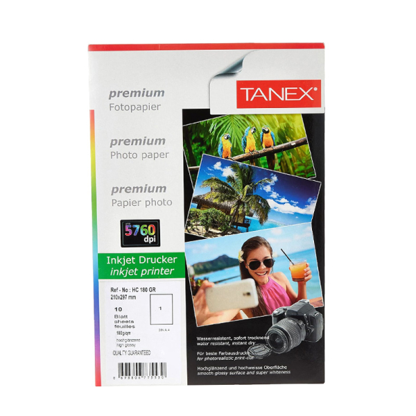 FOTOPAPIER INKTJET GLOSS A4 240GSM TANEX# HC-240G-20-0