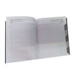 A5 Kantooragenda Bordeaux| 1dag / pagina + tabjes 86243000-529774