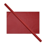 Cadeaupapier 76X250CM rood/zwart Schots 50G kerstpapier-0