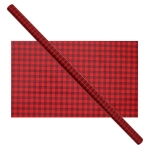 Cadeaupapier 76X250CM rood/zwart 50G Kerstpapier-0