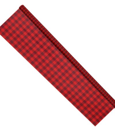 Cadeaupapier 76X250CM rood/zwart 50G Kerstpapier-529717