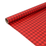 Cadeaupapier 76X250CM rood/zwart 50G Kerstpapier-529718