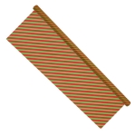 Cadeaupapier 76X250CM rood / groen gestreept 50g kerstpapier-529720
