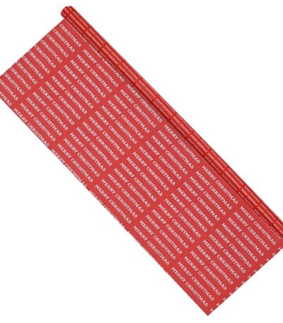 Cadeaupapier 76X250CM "Merry Christmas" rood 50G kerstpapier-529668