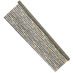 Cadeaupapier 76X250CM zwart/wit/goud 50G kerstpapier-529659