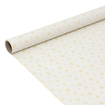 Cadeaupapier 76X250CM "Gouden Sneeuwvlokken" 50G Kerstpapier-529657