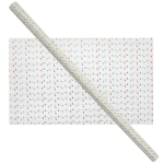 Cadeaupapier 76X250CM wit - kerstlichtjes 50G Kerstpapier-0
